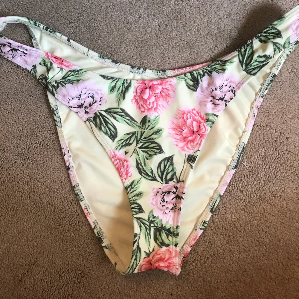 floral bikini bottom